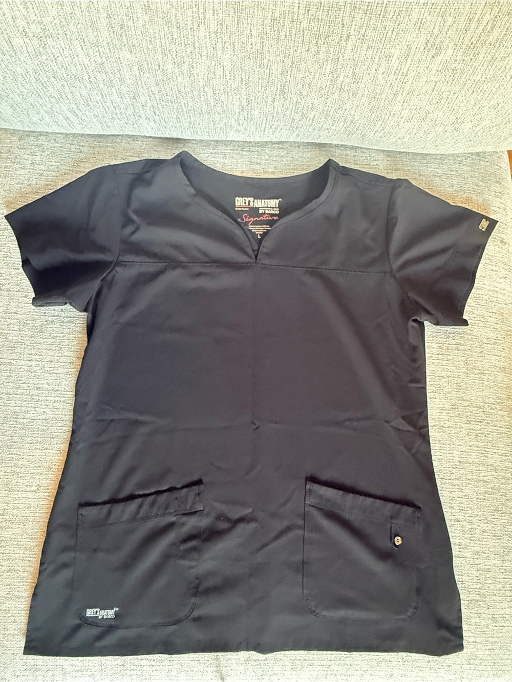 Grey’s Anatomy by Barco Signature Black Scrub Set — L Top / MT Pants